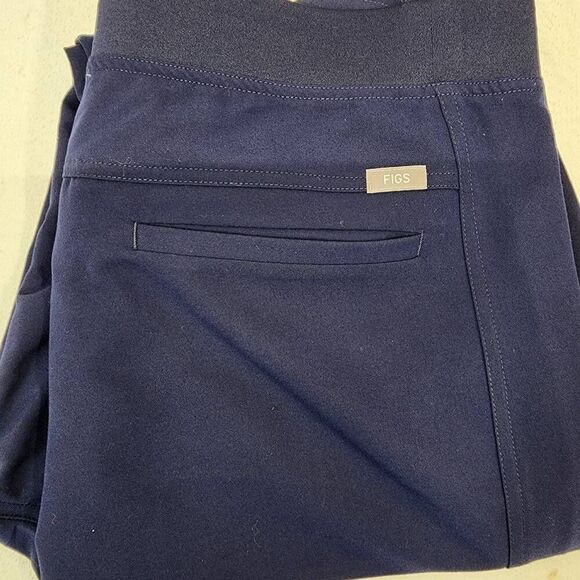 Figs Men's XL Tall  Navy Axim Cargo Scrub Pants Nursing Workwear - Picture 10 of 13